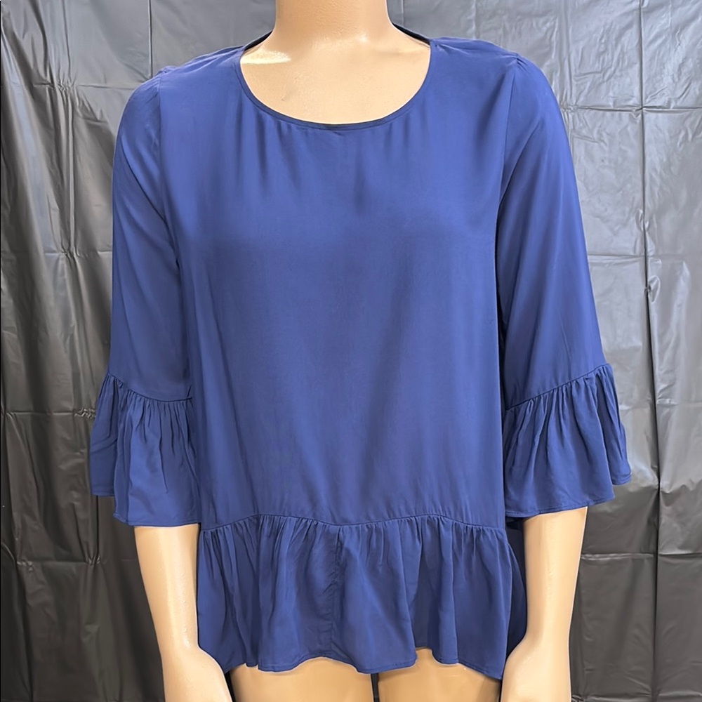 Simply Vera Vera Wang Blue Bell Sleeve Blouse